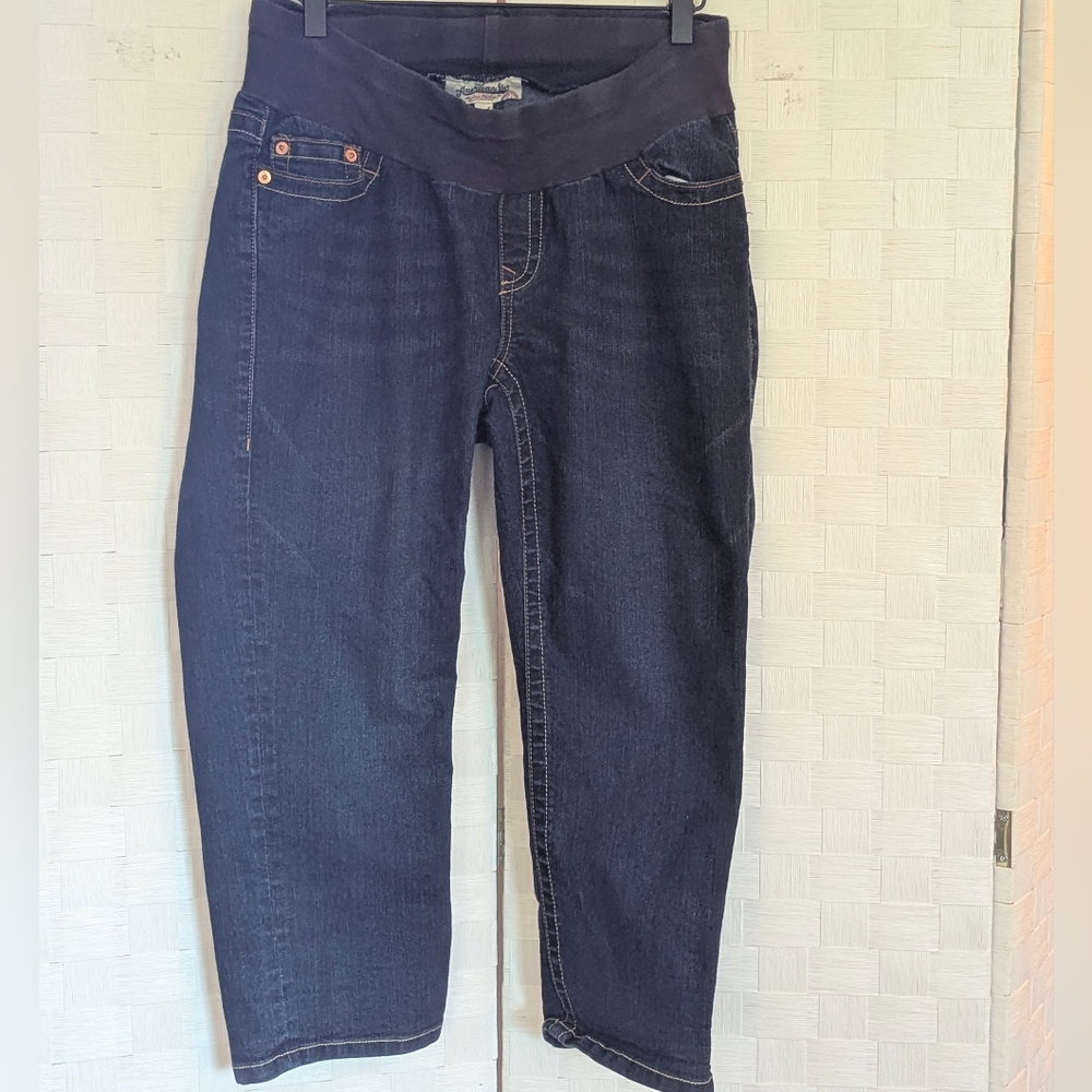 Maternity Blue Straight Leg Jeans with Classic Style American Star denim Medium